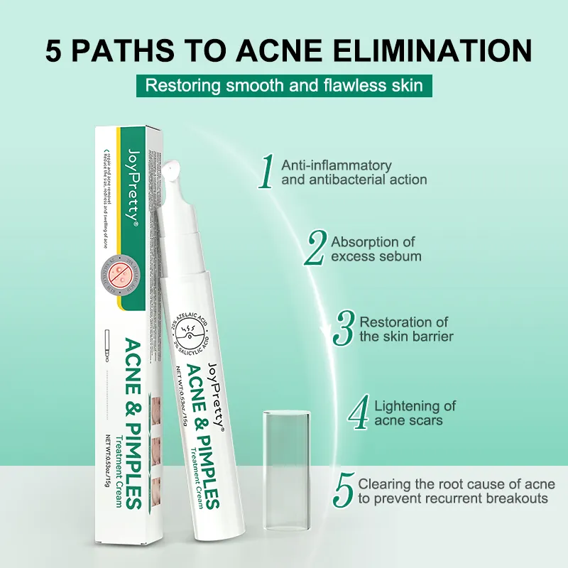 Apply acne pimple cream